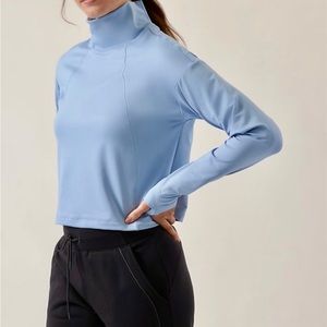 Athleta Whistler Mock Neck Top